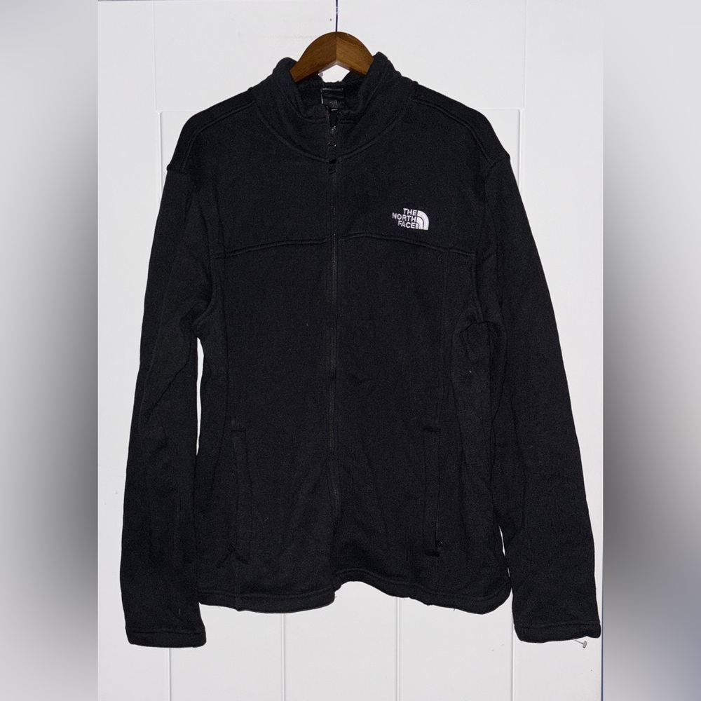 The North Face Men XL Cozy Full Zip Fleece Jacket Black Warm Everyday Essential